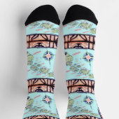 Chaussette Chaussettes Hawaii Tapa (Haut)