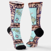 Chaussette Chaussettes Hawaii Tapa (Angulaire)