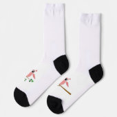 Chaussette Chaussettes Hibou Rose (Gauche)