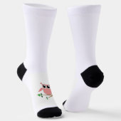 Chaussette Chaussettes Hibou Rose (Angulaire)