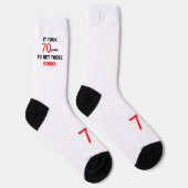 Chaussette Chaussettes Homme Drôles 70 Ans Anniversaire (Droite)