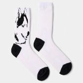Chaussette Chaussettes Husky Sibérien Personnaliser Chaussett (Droite)