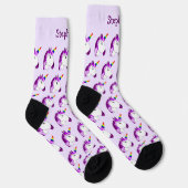 Chaussette Chaussettes Imaginaire Art Unicorn Design (Droite)