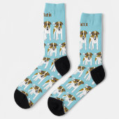 Chaussette Chaussettes Jack Russell Chien Design (Gauche)