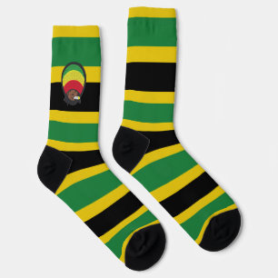 Chaussette Chaussettes Jamaica Rasta Reggae Bobby Roots One L