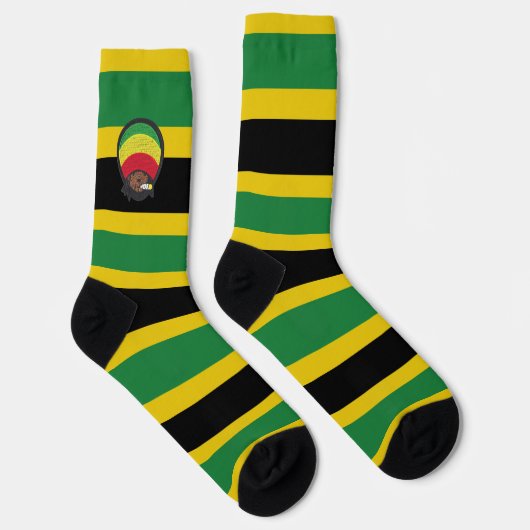 Chaussette Chaussettes Jamaica Rasta Reggae Bobby Roots One L (Droite)