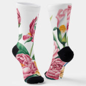 Chaussette Chaussettes Jardin Floral Élégantes (Angulaire)