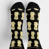 Chaussette Chaussettes Jaune Labrador Chien Design (Haut)