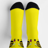 Chaussette Chaussettes Joyeuse Abeille Mignonne (Haut)