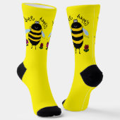 Chaussette Chaussettes Joyeuse Abeille Mignonne (Angulaire)
