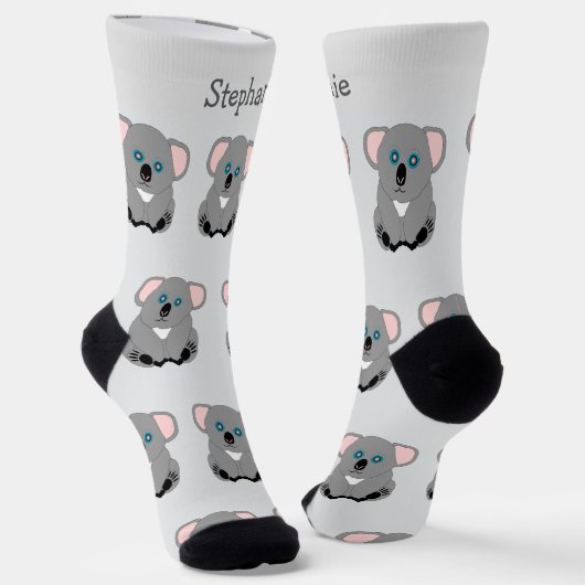 Chaussette Chaussettes Koala Conception de l'ours (Angulaire)