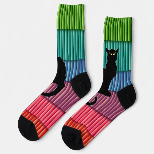Chaussette Chaussettes Le Chat Noir (Gauche)