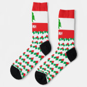 Chaussette Chaussettes libanaises, drapeau libanais mode / sp (Gauche)