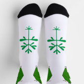 Chaussette Chaussettes Llama en vert, prendre 2 (Haut)