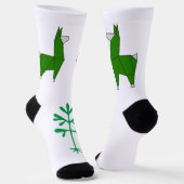 Chaussette Chaussettes Llama en vert, prendre 2 (Angulaire)