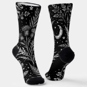 Chaussette Chaussettes Lune Fougère Céleste (Angulaire)
