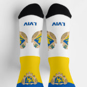 Chaussette Chaussettes Lviv, Drapeau Ukrainien, Ukraine patri (Haut)