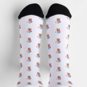 Chaussette Chaussettes Macaron mignonnes, Conception colorée (Haut)