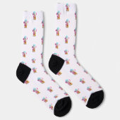 Chaussette Chaussettes Macaron mignonnes, Conception colorée (Droite)