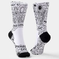 Chaussettes "Maman notre lumière directrice" en Do