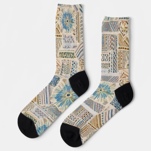 Chaussette Chaussettes Mandala Patchwork (Gauche)