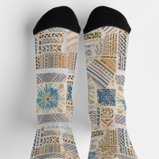 Chaussette Chaussettes Mandala Patchwork (Haut)