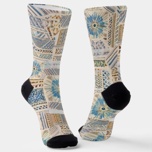 Chaussette Chaussettes Mandala Patchwork (Angulaire)