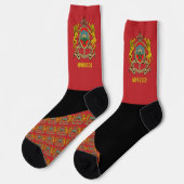 Chaussette Chaussettes marocaines, couleurs du drapeau maroca (Gauche)
