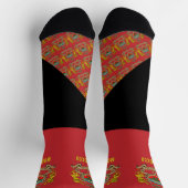 Chaussette Chaussettes marocaines, couleurs du drapeau maroca (Haut)