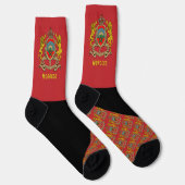 Chaussette Chaussettes marocaines, couleurs du drapeau maroca (Droite)