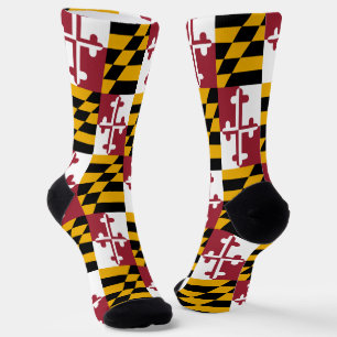 Chaussette Chaussettes Maryland, Drapeau Maryland, patriotiqu