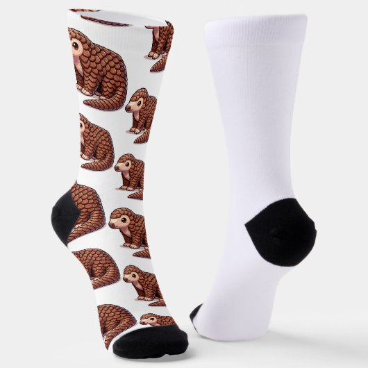 Chaussette Chaussettes Mascotte Pangolin (Angulaire)