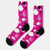 Chaussette Chaussettes mignonnes à évider joyeuses (Gauche)