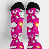 Chaussette Chaussettes mignonnes à évider joyeuses (Haut)
