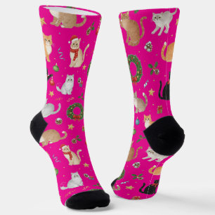 Chaussette Chaussettes Mignonnes Kawaii Chats et Décorations
