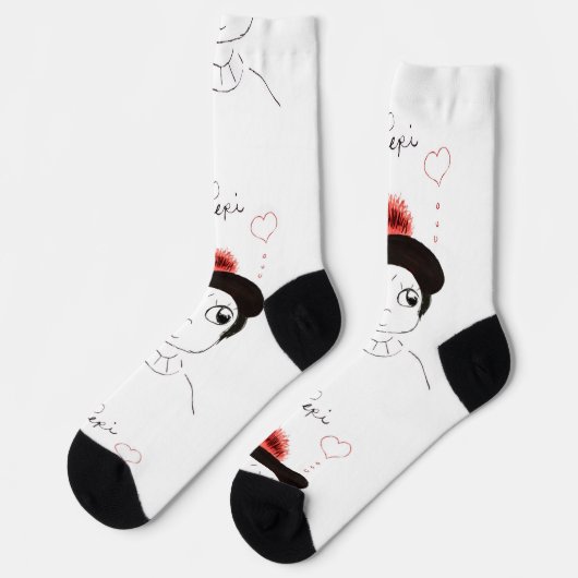 Chaussette Chaussettes mignonnes pour équipage (Gauche)