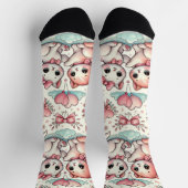 Chaussette Chaussettes Mignonnes Romantiques de Chat – Pastel (Haut)