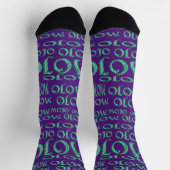 Chaussette Chaussettes mojo pourpre premium (Haut)