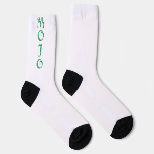 Chaussette Chaussettes mojo vert et blanc haut de gamme