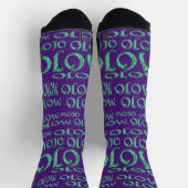 Chaussette Chaussettes mojo violet haute performance (Haut)