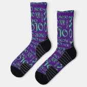 Chaussette Chaussettes mojo violet haute performance (Gauche)