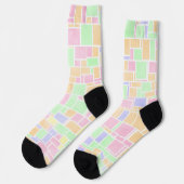Chaussette Chaussettes Mondrian Pastel (Gauche)