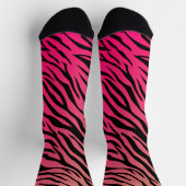 Chaussette Chaussettes montantes à dégradé rayures de tigre – (Haut)