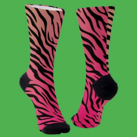 Chaussette Chaussettes montantes à dégradé rayures de tigre –