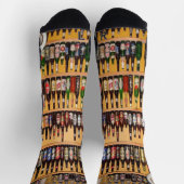 Chaussette Chaussettes montantes beige bière (Haut)