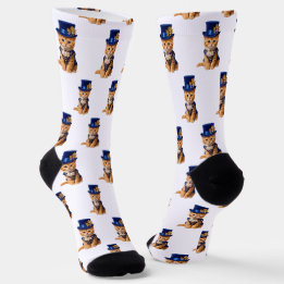 Chaussette Chaussettes montantes Royal Blue Rose Kitten