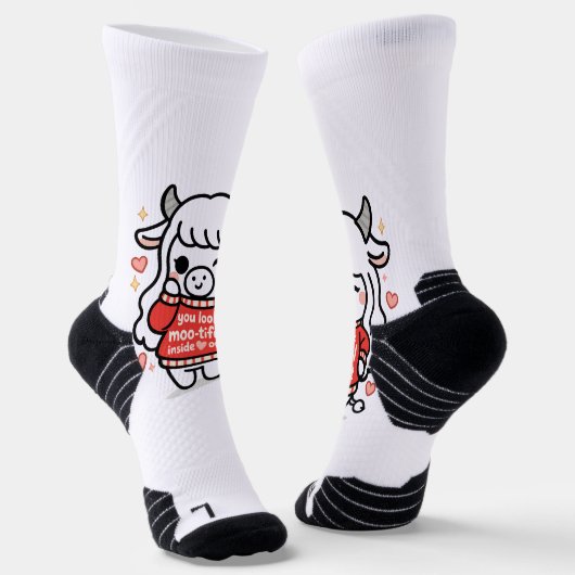 Chaussette Chaussettes Moo Moo-tiful de Maisie (Angulaire)