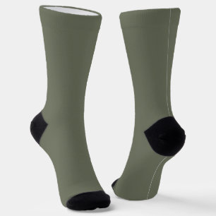Chaussette Chaussettes Moss Green Crew - Paire personnalisabl