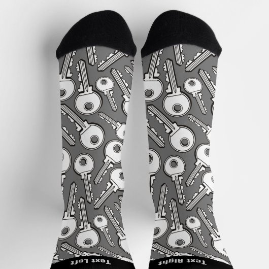 Chaussette Chaussettes Motif à clé simple (Haut)