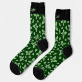Chaussette Chaussettes Motif à papillon à menthe (Gauche)
